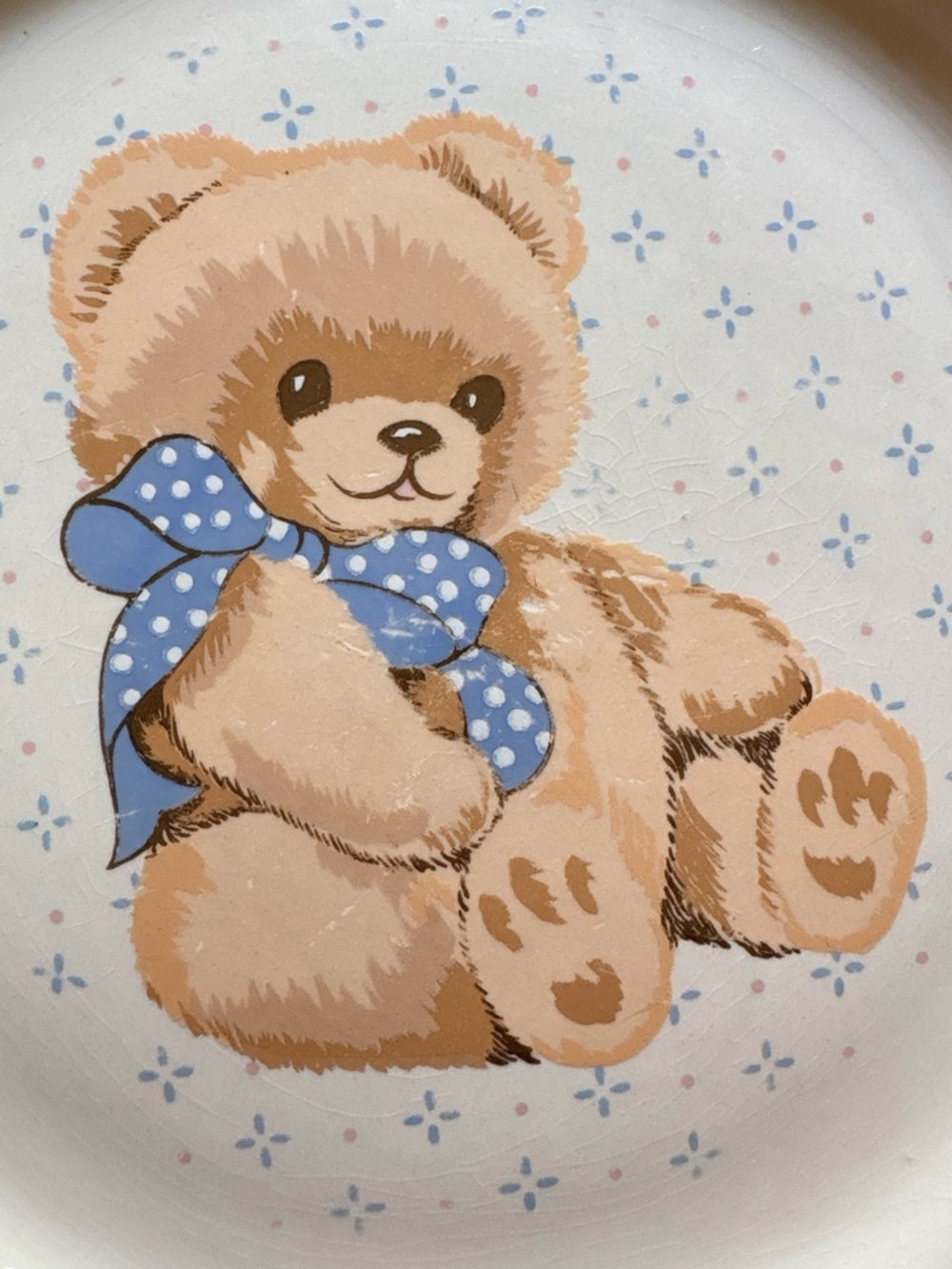 Vintage TIENSHAN Stoneware “Country Bear” Dinner Plates - Set of 4- ~10.5 inches - Picture 7 of 15